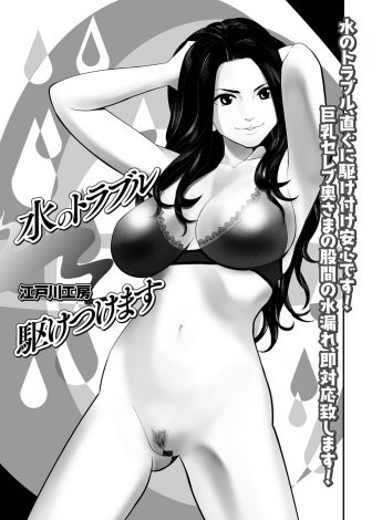 【エロ漫画】タワーマンションにお風呂の修理にやって来た業者が、セレブのビッチな巨乳主婦に誘惑されてNTR中出しセックスしてしまう！